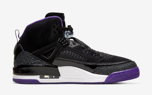 jordan spizike purple and white