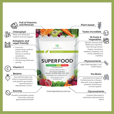 Mannatech Superfoods Green and Red