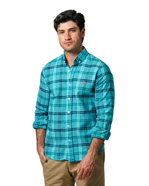 Camisa Hombre SQUARES SHIRT 5.0 Azul