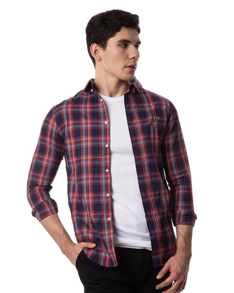 Camisa Hombre SQUARES SHIRT 5.0 Rojo