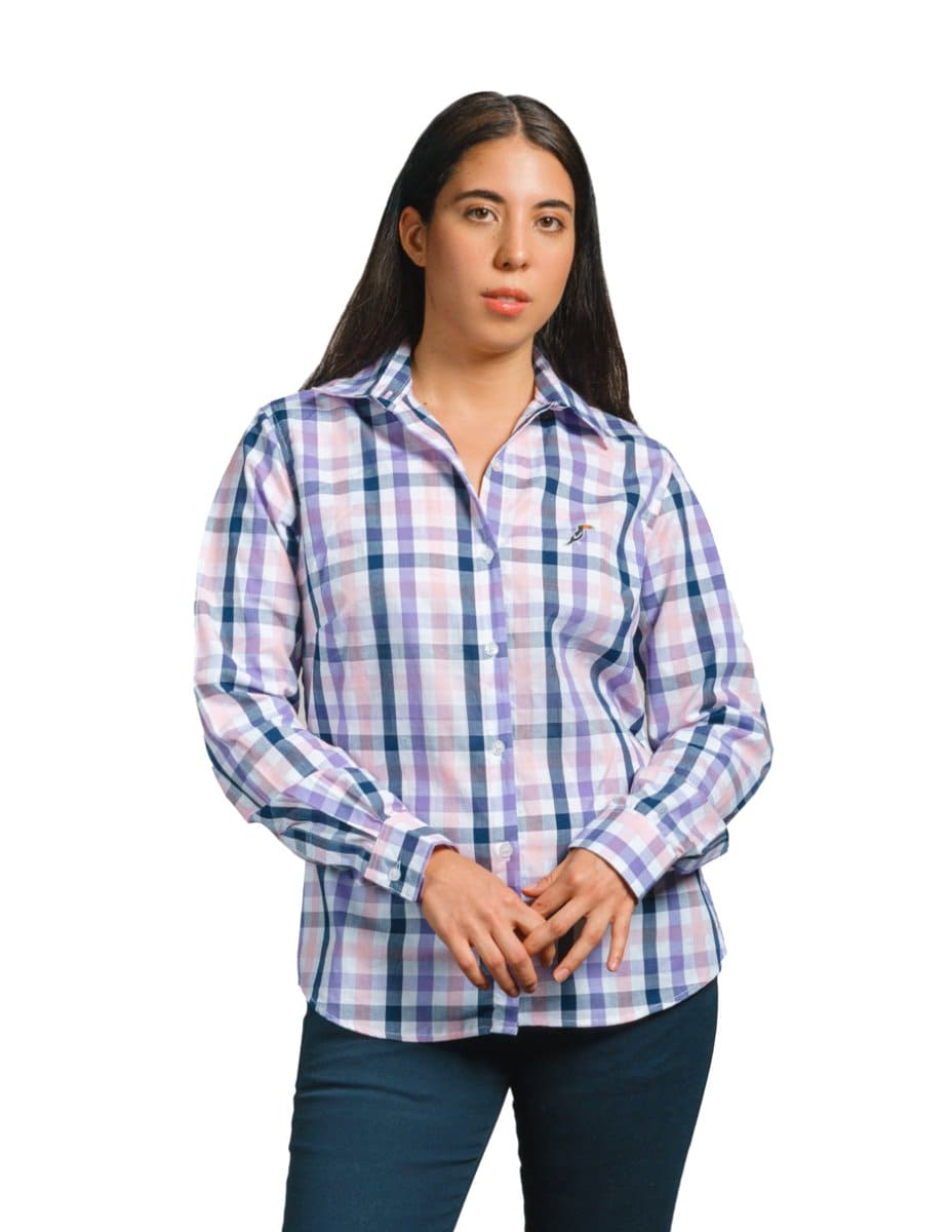 Camisa Mujer Cuadrada SQUARES SHIRT 4.0 Rosa