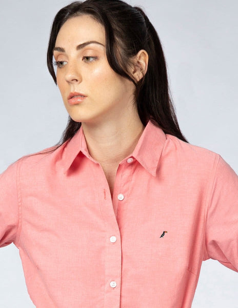 Camisa Mujer Manga Larga OXFORD ORIGINAL Coral