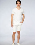 Playera Hombre Cuello en V AIR V NECK Blanco