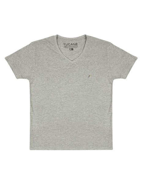 Playera Hombre Cuello en V AIR V NECK Gris