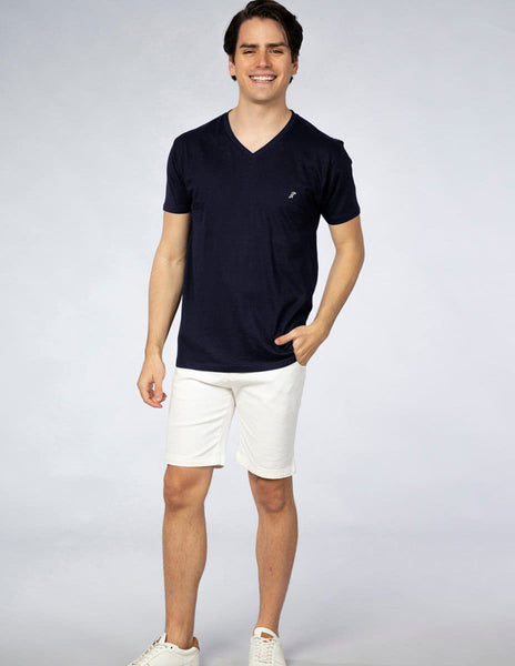 Playera Hombre Cuello en V AIR V NECK Marino