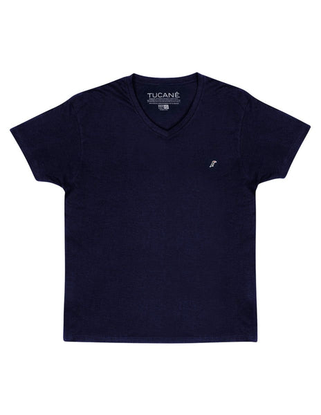 Playera Hombre Cuello en V AIR V NECK Marino