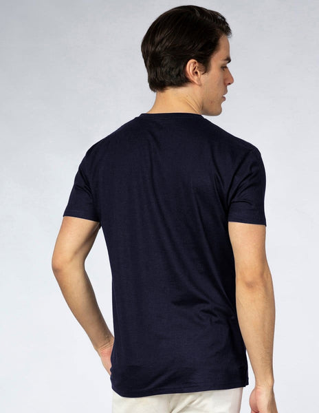 Playera Hombre Cuello en V AIR V NECK Marino