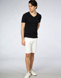 Playera Hombre Cuello en V AIR V NECK Negro