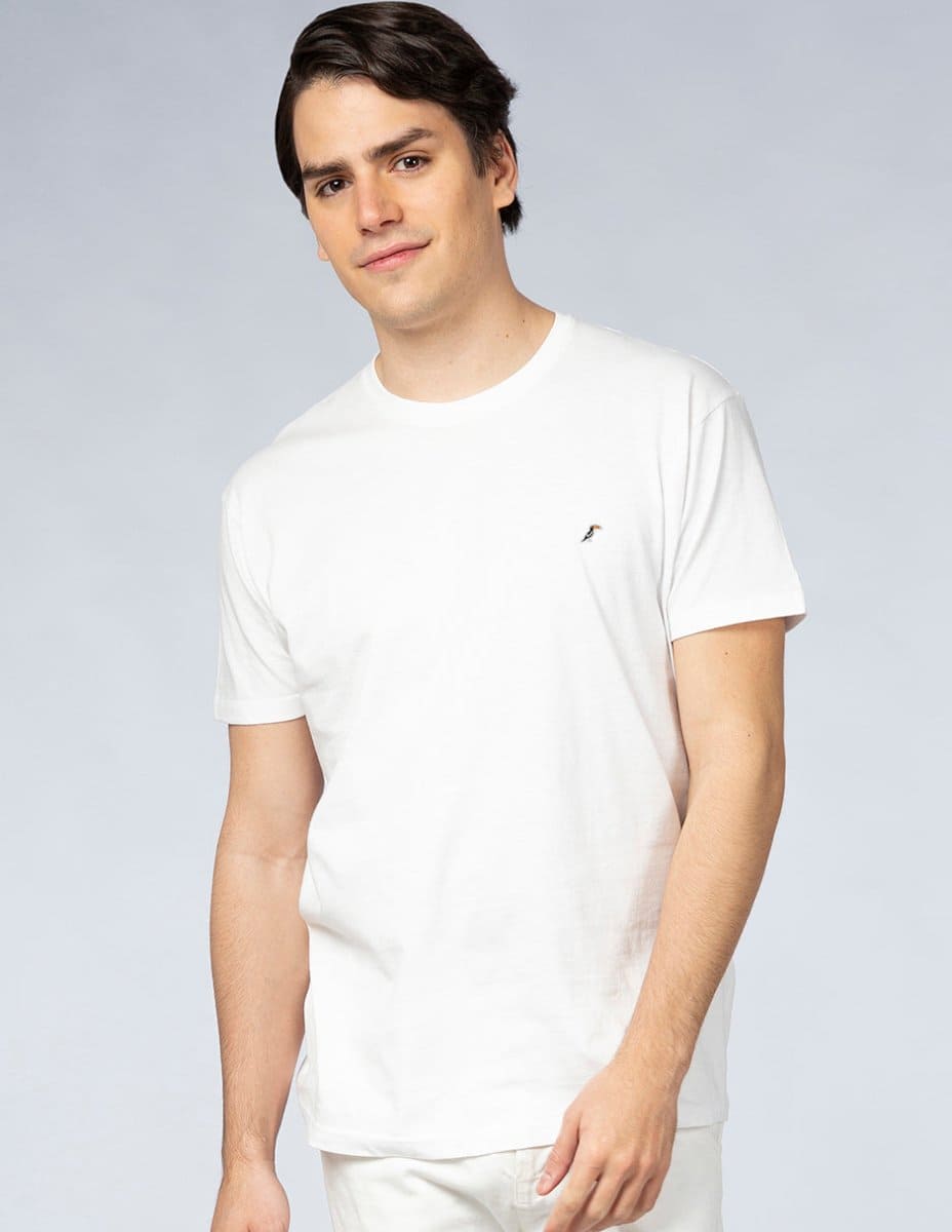 Playera Hombre Cuello redondo AIR Blanco