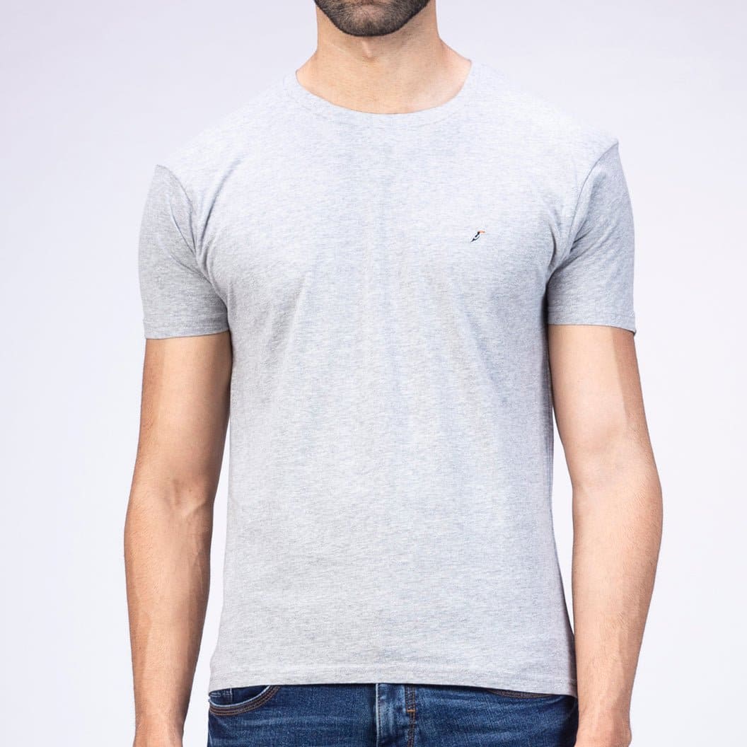 Playera Hombre Cuello redondo AIR Gris