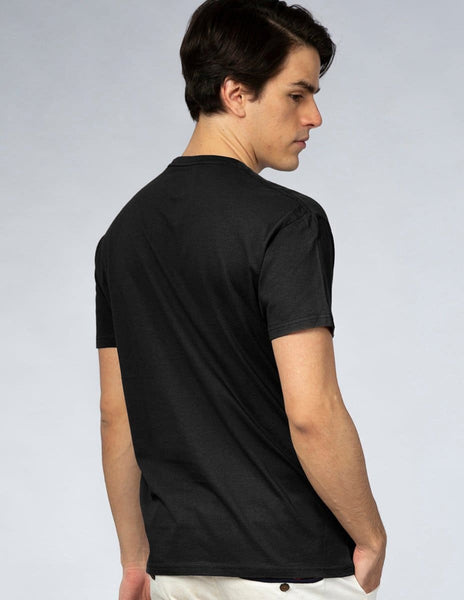 Playera Hombre Cuello redondo AIR Negro