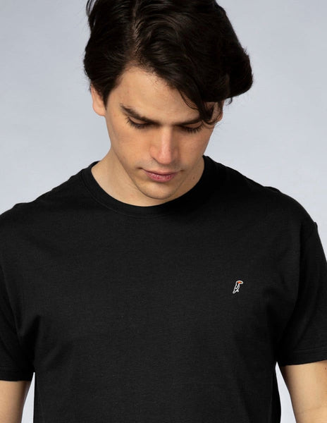 Playera Hombre Cuello redondo AIR Negro