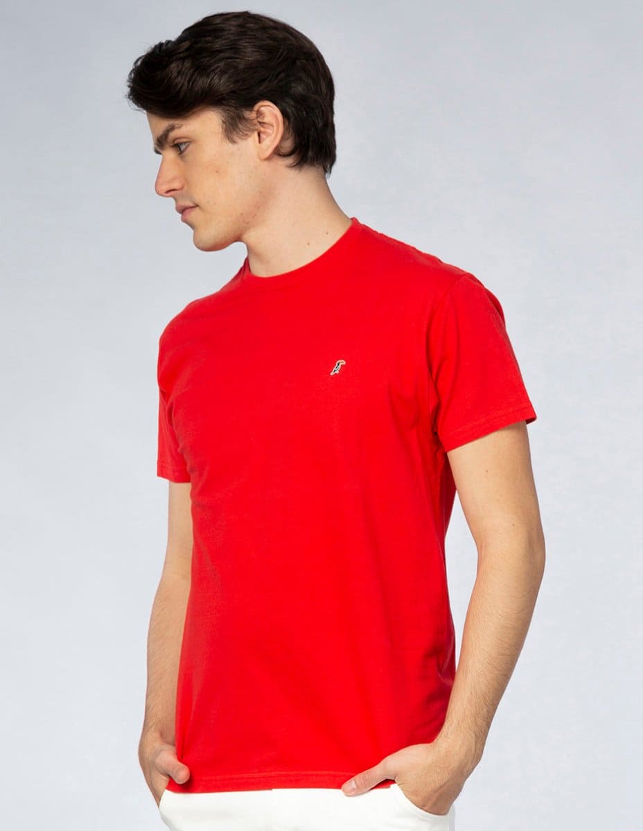 Playera Hombre Cuello redondo AIR Rojo