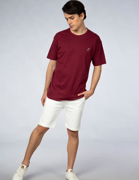 Playera Hombre Cuello redondo AIR Tinto