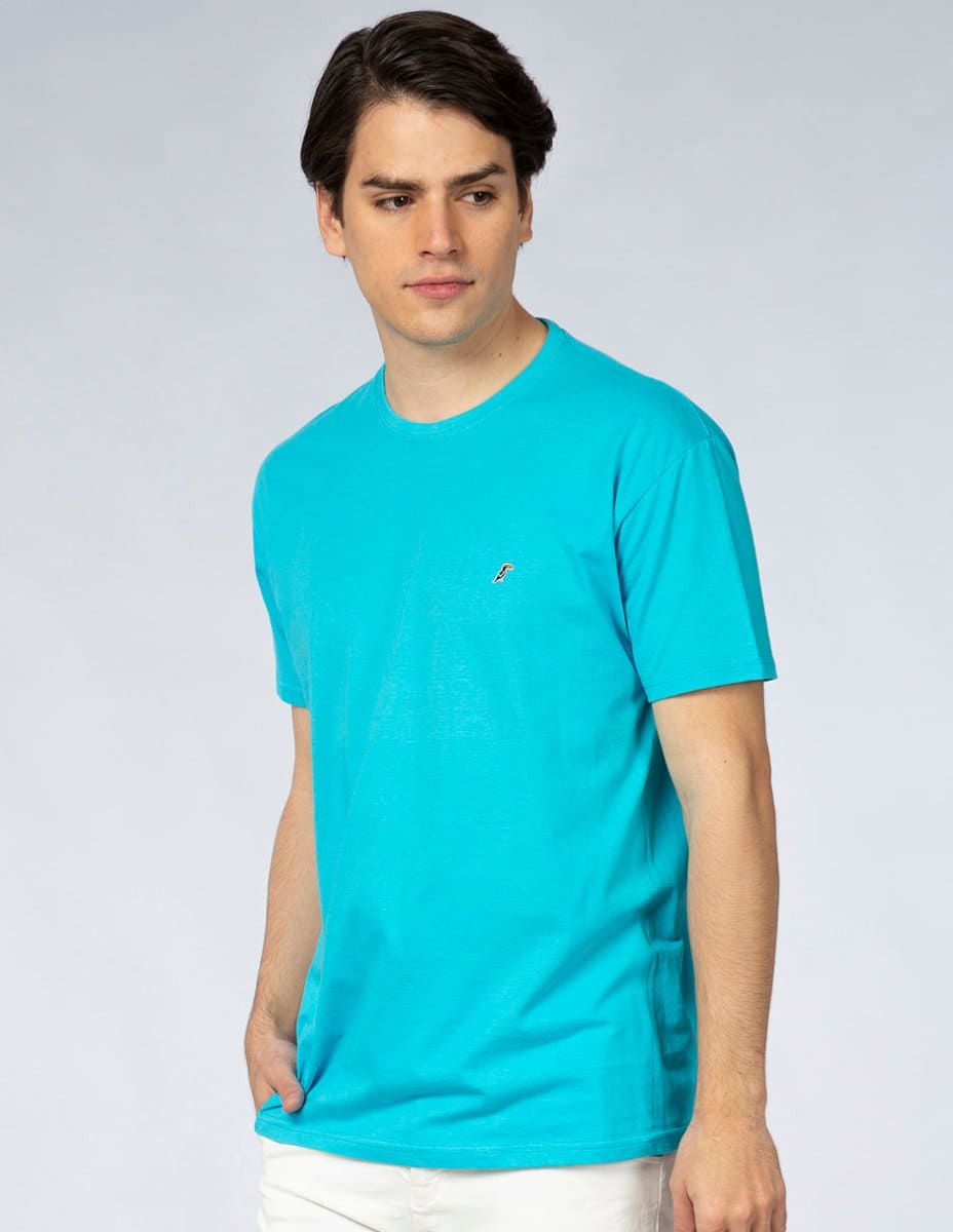 Playera Hombre Cuello redondo AIR Turquesa