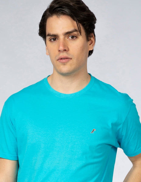 Playera Hombre Cuello redondo AIR Turquesa