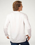 Playera Hombre Cuello Redondo Manga Larga AIR LONG Blanco