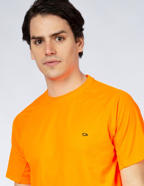 Playera Hombre Cuello redondo SPORT AIR Naranja Fluor