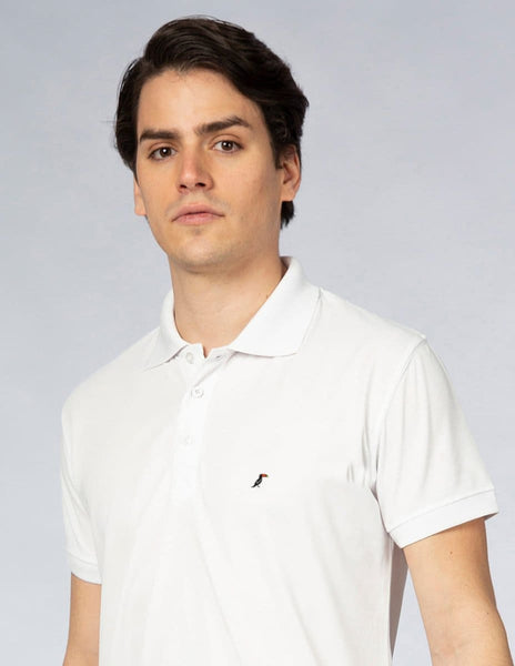 PLAYERA HOMBRE SPORT POLO BLANCO