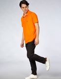 Playera Hombre SPORT POLO Naranja