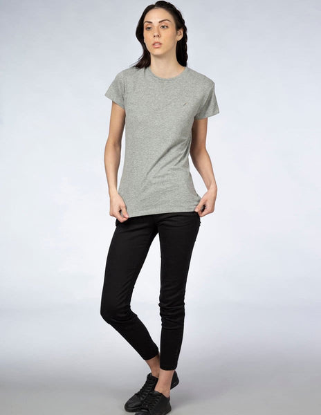 Playera Mujer Cuello Redondo AIR Gris