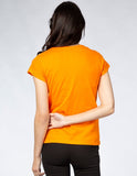 Playera Mujer Cuello Redondo AIR Naranja