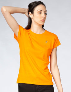 Playera Mujer Cuello Redondo AIR Naranja