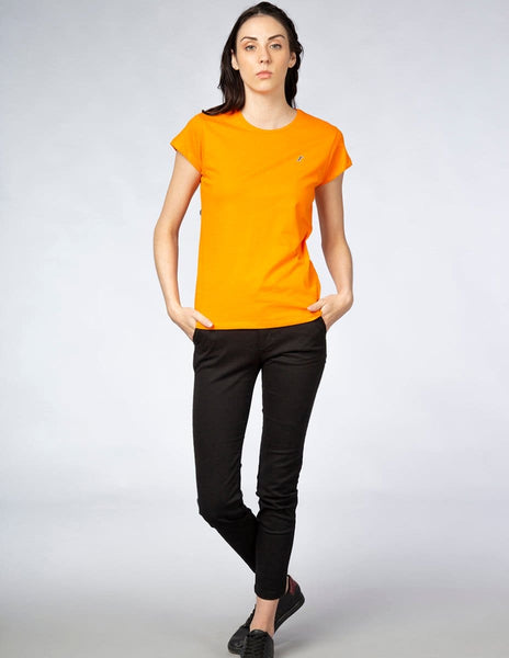 Playera Mujer Cuello Redondo AIR Naranja