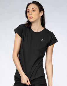 Playera Mujer Cuello Redondo AIR Negro