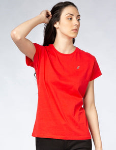 Playera Mujer Cuello Redondo AIR Rojo