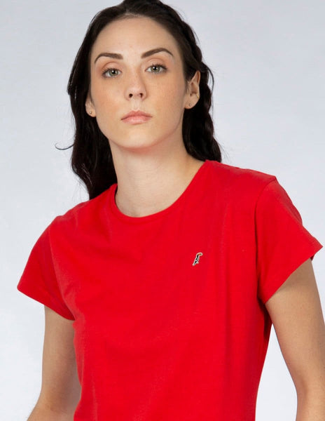 Playera Mujer Cuello Redondo AIR Rojo