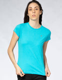 Playera Mujer Cuello Redondo AIR Turquesa