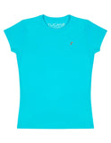 Playera Mujer Cuello Redondo AIR Turquesa