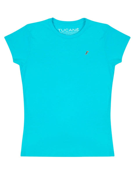 Playera Mujer Cuello Redondo AIR Turquesa