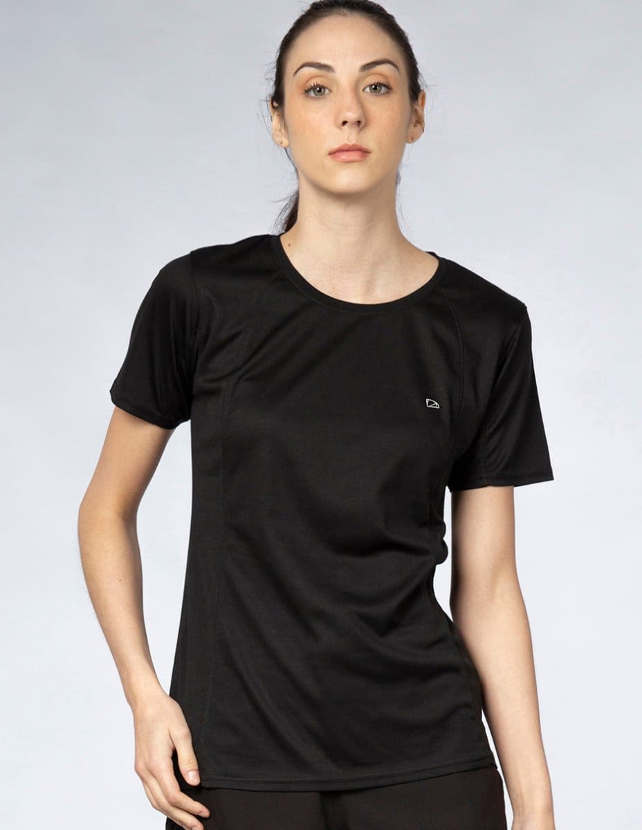 Playera Mujer Cuello Redondo SPORT AIR Negro