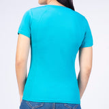 Playera Mujer Cuello Redondo SPORT AIR Turquesa