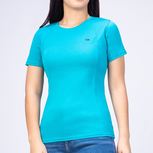 Playera Mujer Cuello Redondo SPORT AIR Turquesa