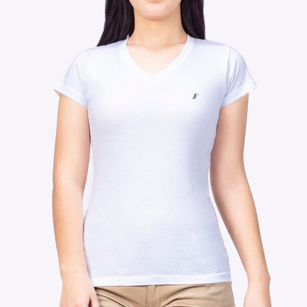 Playera Mujer Cuello V AIR V NECK Blanco