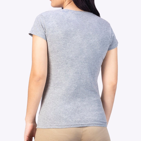 Playera Mujer Cuello V AIR V NECK Gris