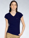 Playera Mujer Cuello V AIR V NECK Marino