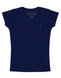 Playera Mujer Cuello V AIR V NECK Marino