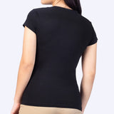 Playera Mujer Cuello V AIR V NECK Negro