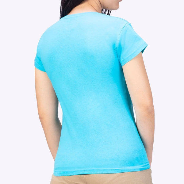 Playera Mujer Cuello V AIR V NECK Turquesa