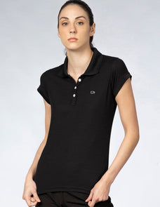 Playera Mujer SPORT POLO Negro