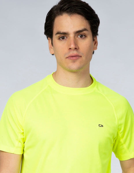 PLAYERA HOMBRE CUELLO REDONDO SPORT AIR AMARILLO