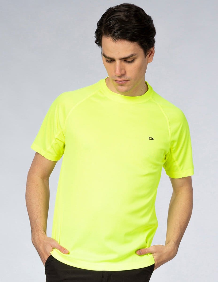 PLAYERA HOMBRE CUELLO REDONDO SPORT AIR AMARILLO