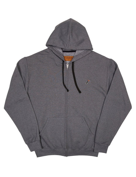 Sudadera con Cierre y Gorro ZIPPER HOODIE Gris