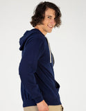 Sudadera con Cierre y Gorro ZIPPER HOODIE Marino