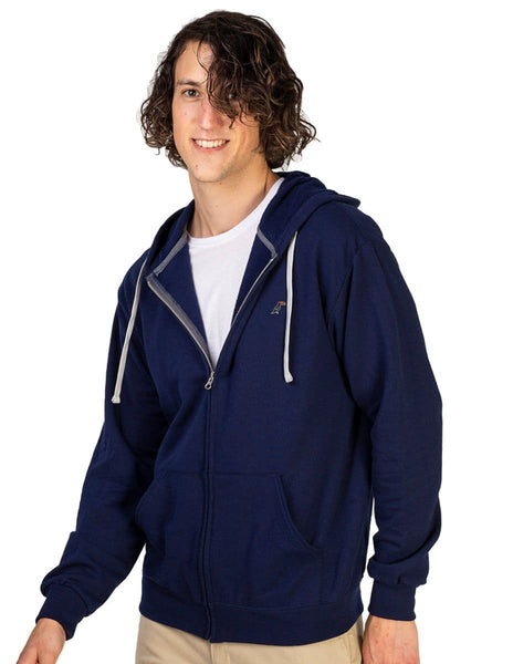 Sudadera con Cierre y Gorro ZIPPER HOODIE Marino