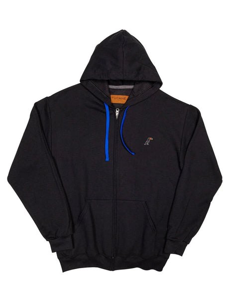 Sudadera con Cierre y Gorro ZIPPER HOODIE Negro